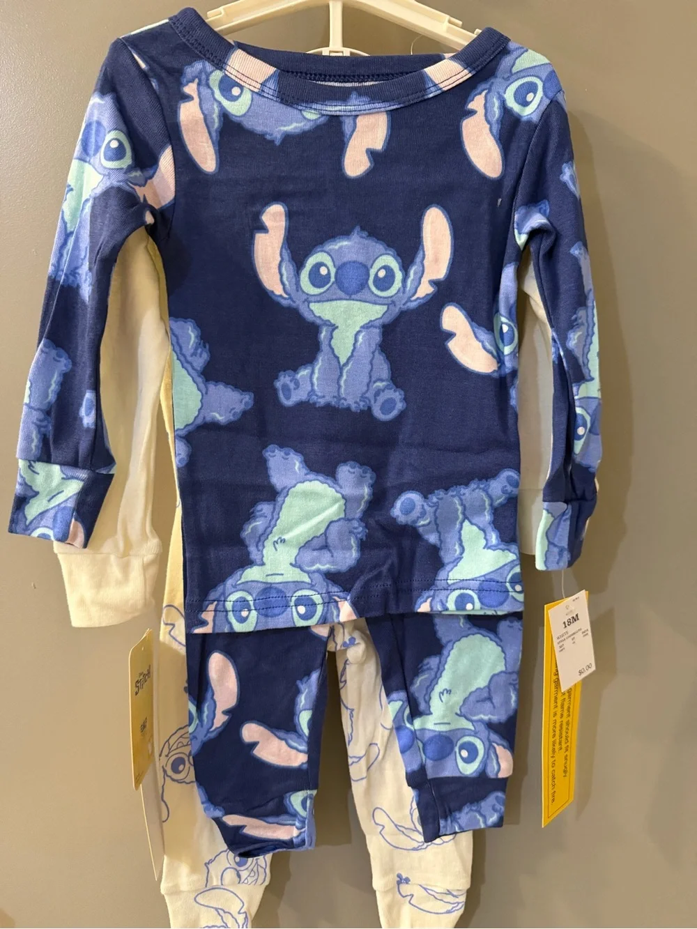NWT Disney Stitch Pajama 2 Sets Size 18M